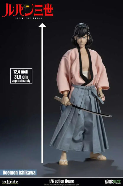 INFINITE STATUE LUPIN 3RD ITALIAN ADVENTURE GOEMON ISHIKAWA XIII STANDARD EDITION 1/6 ACTION FIGURE 31.5 cm