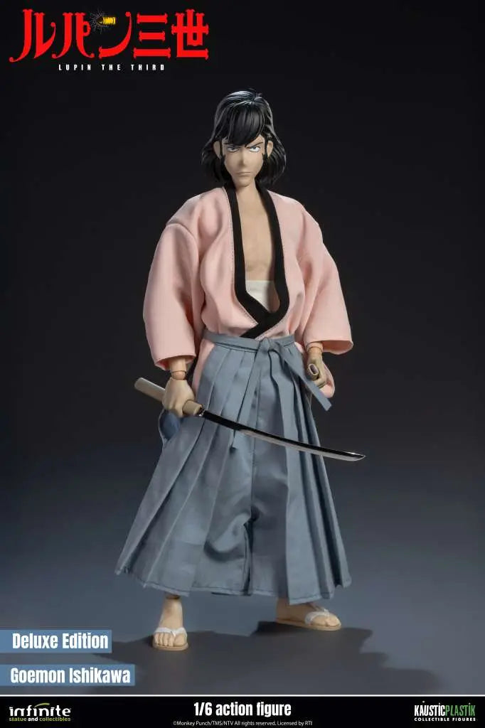 INFINITE STATUE LUPIN 3RD ITALIAN ADVENTURE GOEMON ISHIKAWA XIII DELUXE EDITION 1/6 ACTION FIGURE 31.5 cm
