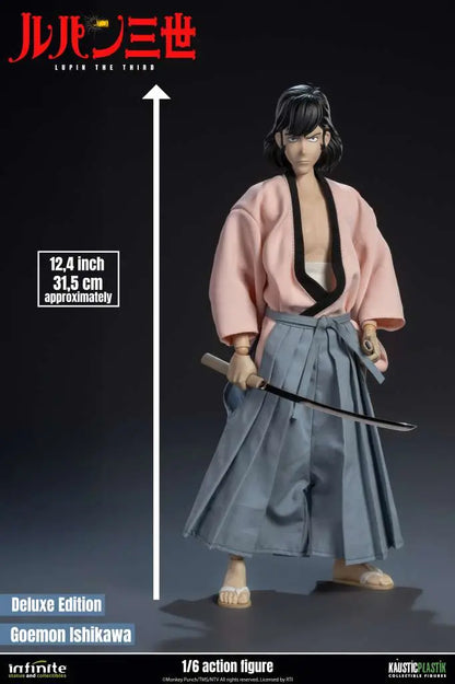 INFINITE STATUE LUPIN 3RD ITALIAN ADVENTURE GOEMON ISHIKAWA XIII DELUXE EDITION 1/6 ACTION FIGURE 31.5 cm