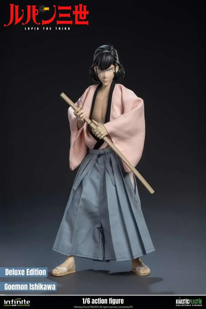 INFINITE STATUE LUPIN 3RD ITALIAN ADVENTURE GOEMON ISHIKAWA XIII DELUXE EDITION 1/6 ACTION FIGURE 31.5 cm