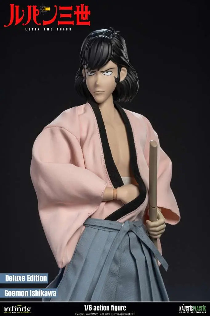 INFINITE STATUE LUPIN 3RD ITALIAN ADVENTURE GOEMON ISHIKAWA XIII DELUXE EDITION 1/6 ACTION FIGURE 31.5 cm