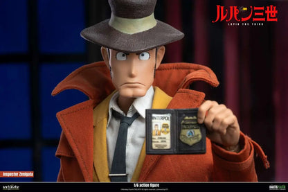 INFINITE STATUE LUPIN 3RD ITALIAN ADVENTURE INSPECTOR KOICHI ZENIGATA STANDARD EDITION 1/6 ACTION FIGURE 32.5 cm
