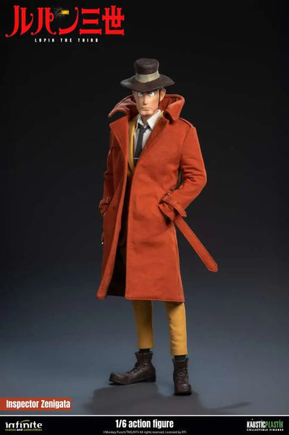 INFINITE STATUE LUPIN 3RD ITALIAN ADVENTURE INSPECTOR KOICHI ZENIGATA STANDARD EDITION 1/6 ACTION FIGURE 32.5 cm