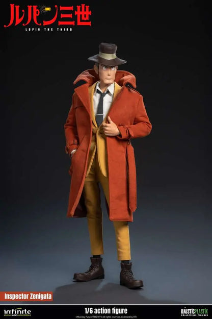 INFINITE STATUE LUPIN 3RD ITALIAN ADVENTURE INSPECTOR KOICHI ZENIGATA STANDARD EDITION 1/6 ACTION FIGURE 32.5 cm