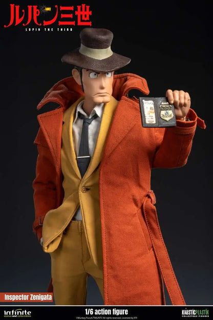 INFINITE STATUE LUPIN 3RD ITALIAN ADVENTURE INSPECTOR KOICHI ZENIGATA STANDARD EDITION 1/6 ACTION FIGURE 32.5 cm