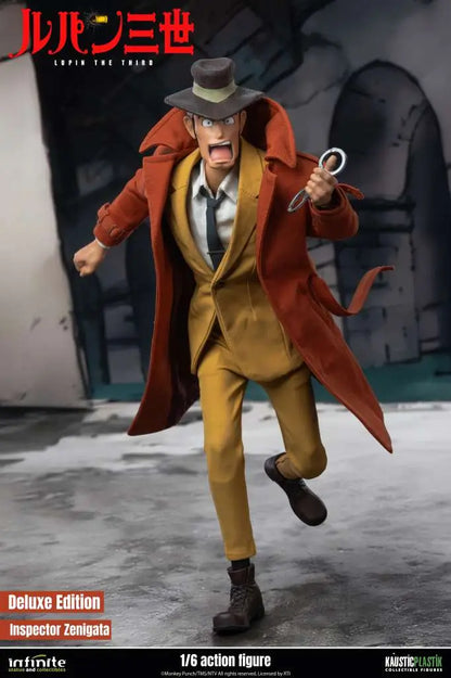 INFINITE STATUE LUPIN 3RD ITALIAN ADVENTURE INSPECTOR ZENIGATA KOICHI DELUXE EDITION 1/6 ACTION FIGURE 32.5 cm
