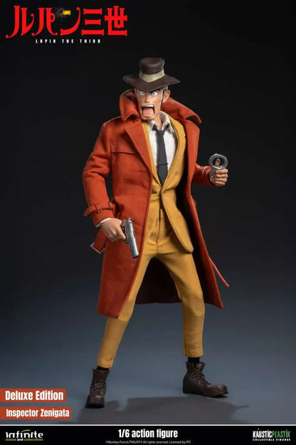 INFINITE STATUE LUPIN 3RD ITALIAN ADVENTURE INSPECTOR ZENIGATA KOICHI DELUXE EDITION 1/6 ACTION FIGURE 32.5 cm