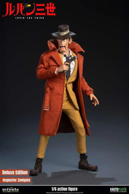 INFINITE STATUE LUPIN 3RD ITALIAN ADVENTURE INSPECTOR ZENIGATA KOICHI DELUXE EDITION 1/6 ACTION FIGURE 32.5 cm