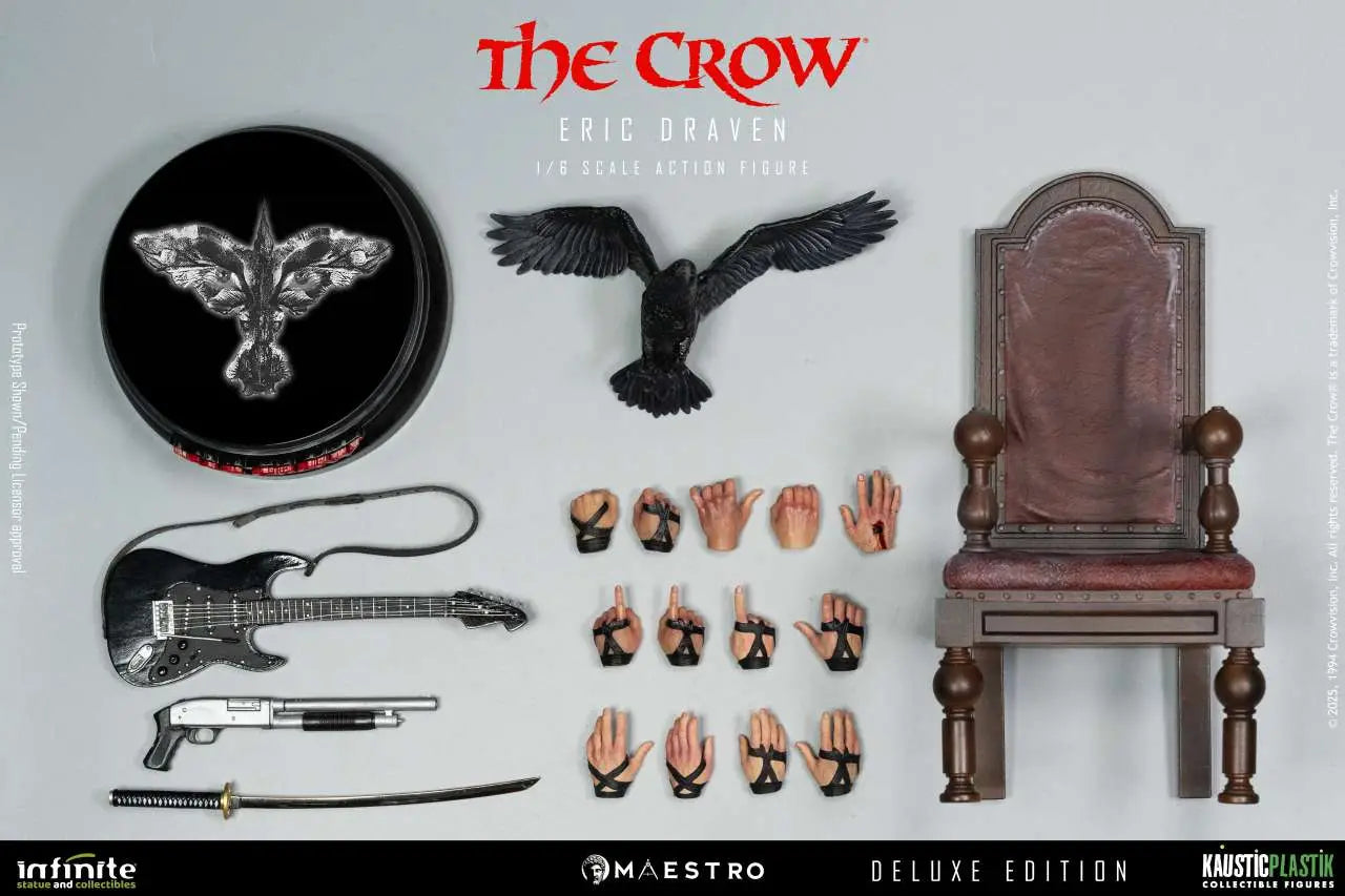 INFINITE STATUE CROW ERIC DRAVEN LUXURY DELUXE EDITION 1/6 ACTION FIGURE cm 30 h / 11.81 h inch.