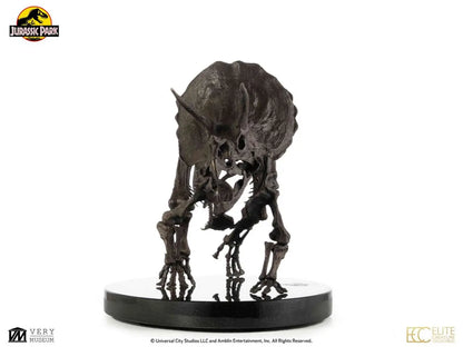 JURASSIC PARK TRICERATOPS FOSSIL SKELETON 1:12 BRONZE STATUE