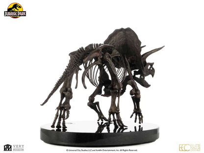 JURASSIC PARK TRICERATOPS FOSSIL SKELETON 1:12 BRONZE STATUE