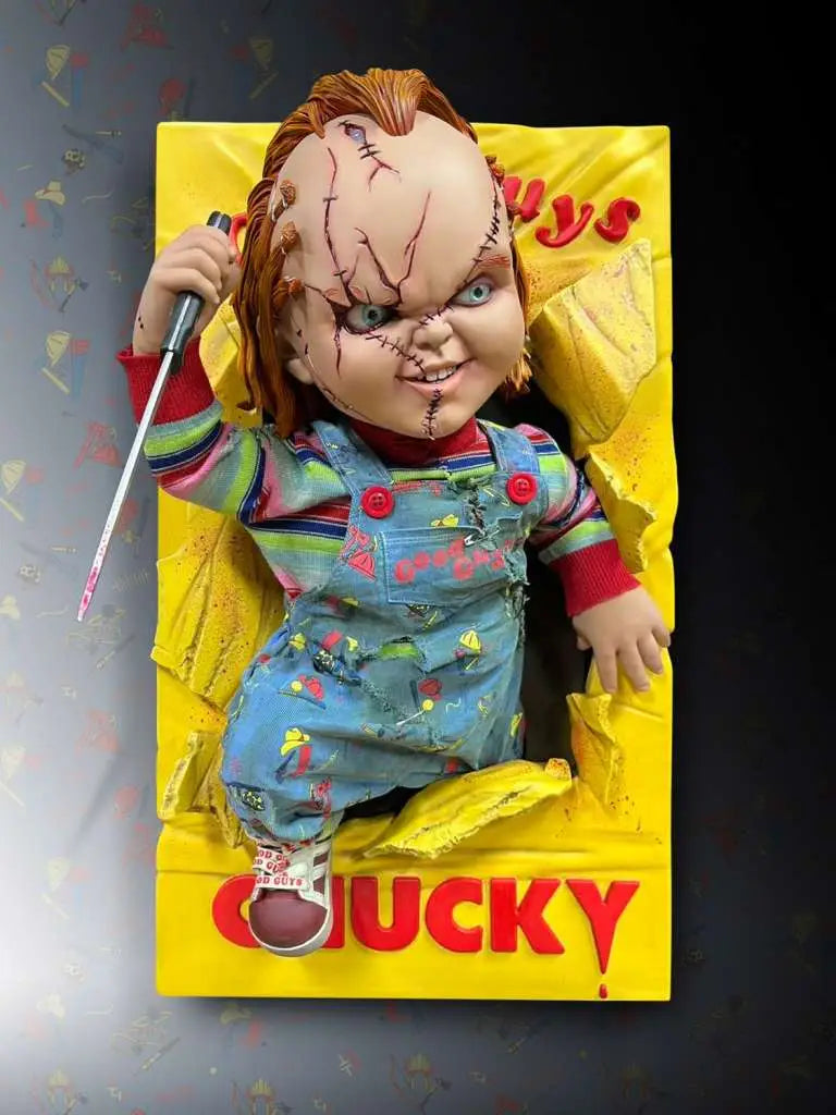 BRIDE OF CHUCKY - CHUCKY HALF SIZE WALL SCULPTURE