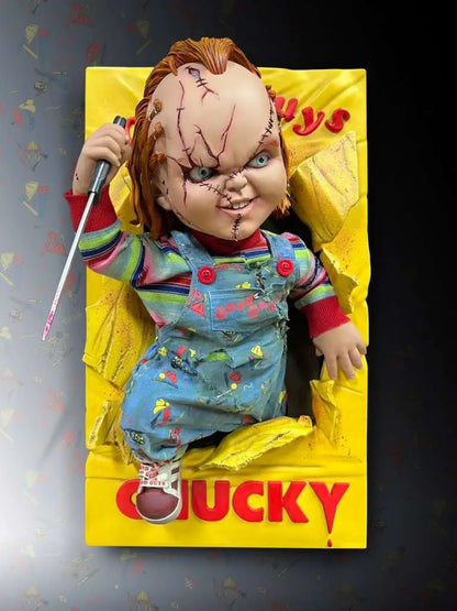 BRIDE OF CHUCKY - CHUCKY HALF SIZE WALL SCULPTURE