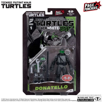 TEENAGE MUTANT NINJA TURTLES 5inch DONATELLO FIGURE WITH COMIC (B,W&G VARIANT)