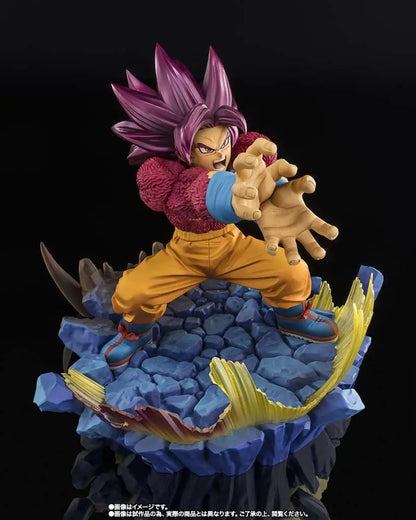 BANDAI - DRAGON BALL DAIMA SUPER SAIYAN 4 SON GOKU EXTRA BATTLE FIGUARTS ZERO STATUA 20 cm