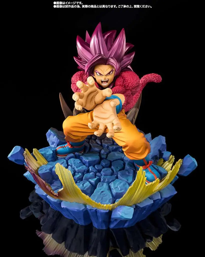 BANDAI - DRAGON BALL DAIMA SUPER SAIYAN 4 SON GOKU EXTRA BATTLE FIGUARTS ZERO STATUA 20 cm