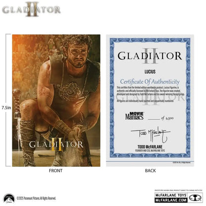 MOVIE MANIACS LUCIUS GLADIATOR 2 6" POSED FIGURE
