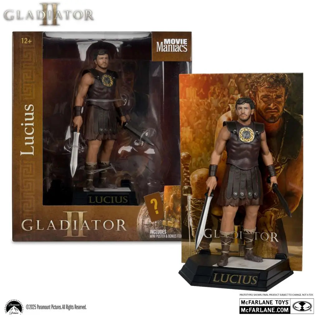MOVIE MANIACS LUCIUS GLADIATOR 2 6" POSED FIGURE
