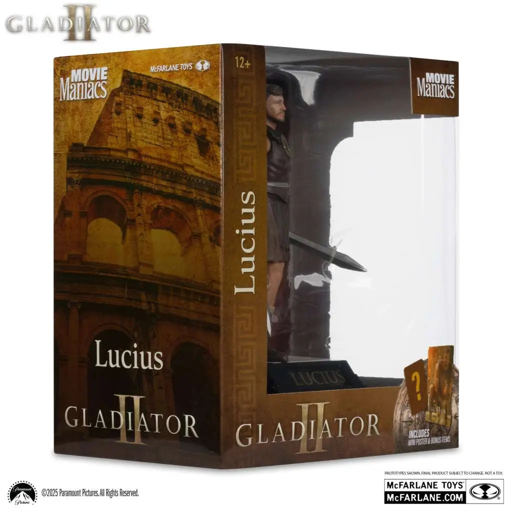 MOVIE MANIACS LUCIUS GLADIATOR 2 6" POSED FIGURE