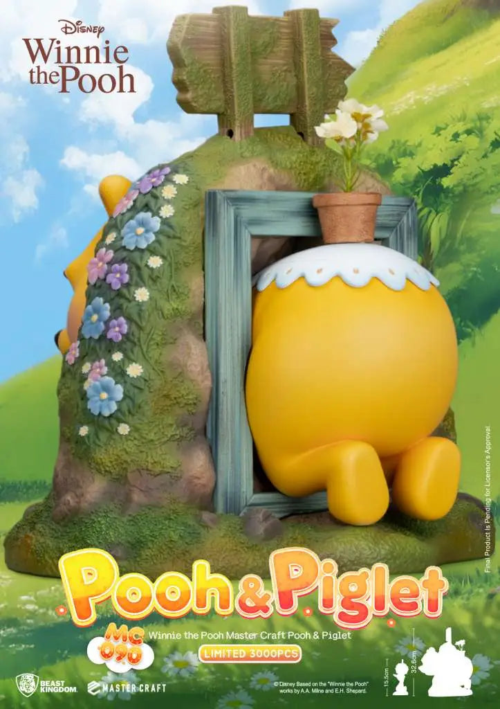 WINNIE THE POOH POOH & PIGLET MASTER CRAFT STATUE