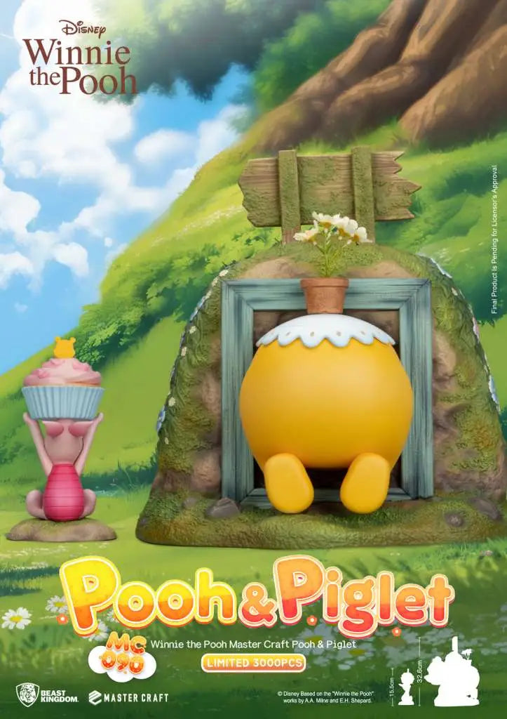 WINNIE THE POOH POOH & PIGLET MASTER CRAFT STATUE