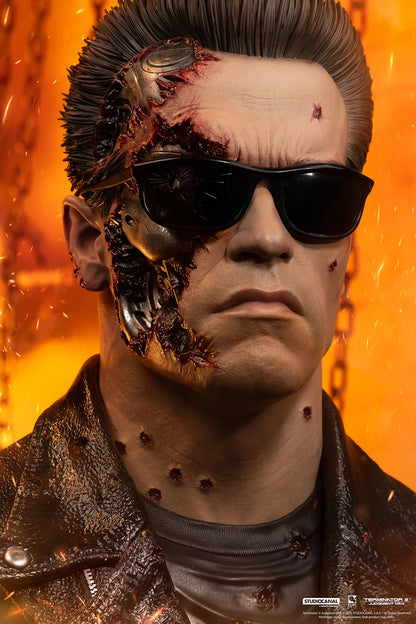 TERMINATOR 2 T-800 MODEL 101 BATTLE DAMAGED 1/1 SCALE ART MASK