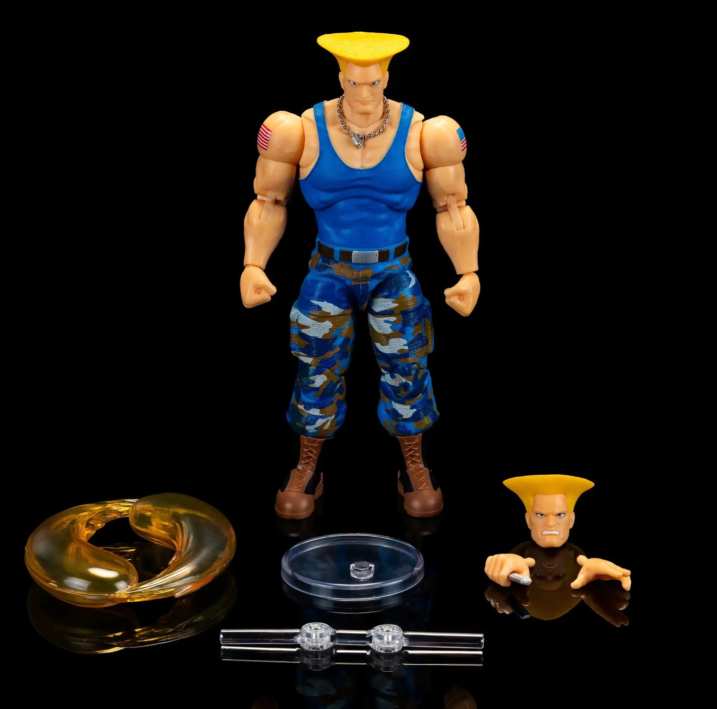STREET FIGHTER 2 GUILE PLAYER 2 1/12 ACTION FIGURE DELUXE LIMITED EDITION