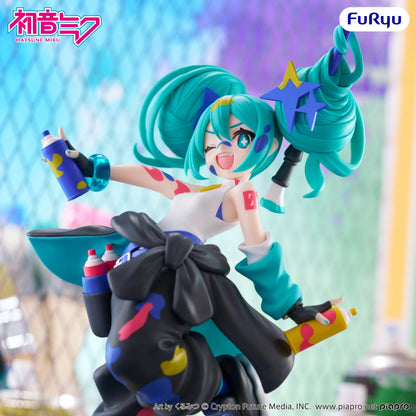 FURYU HATSUNE MIKU PAINT GIRL ANOTHER COLOR MUCHUTE FIGURA 23 cm