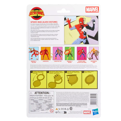 HASBRO SPIDER-MAN - MARVEL LEGENDS SECRET WARS ALIEN COSTUME ACTION FIGURE