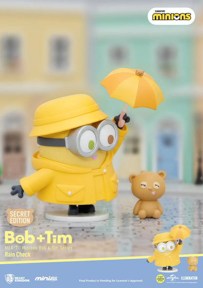 BEAST KINGDOM MINIONS BOB & TIM MINI EGG ATTACK SERIES SET (6) MINI FIGURA 10 cm