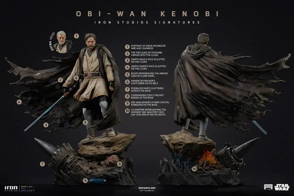 STAR WARS OBI-WAN SIGNATURES 1/10 STATUE