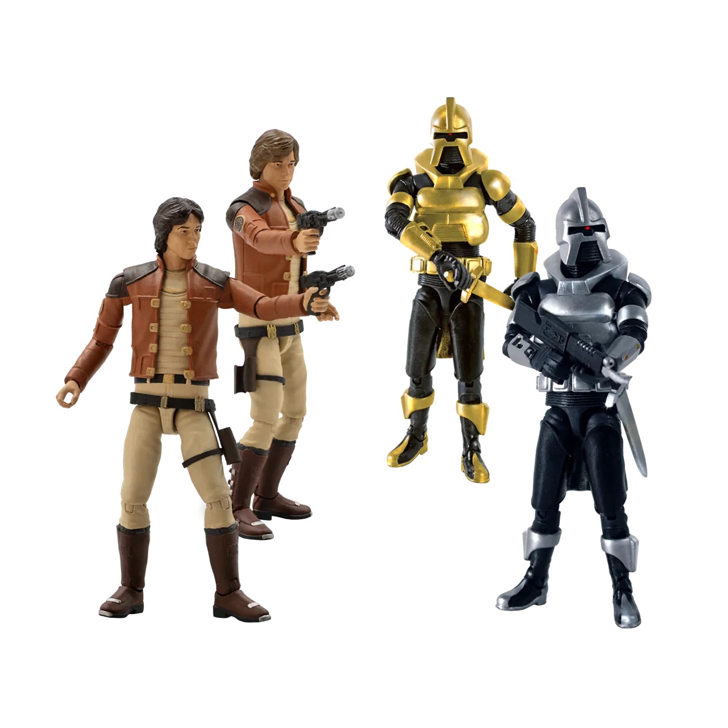 BATTLESTAR GALACTICA 3.75 INCH WAVE 1 ACTION FIGURE SET (4)