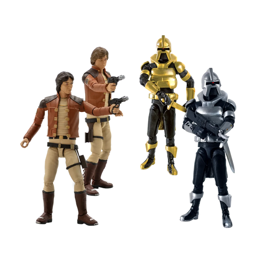 BATTLESTAR GALACTICA 3.75 INCH WAVE 1 ACTION FIGURE SET (4)