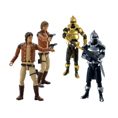 BATTLESTAR GALACTICA 3.75 INCH WAVE 1 ACTION FIGURE SET (4)