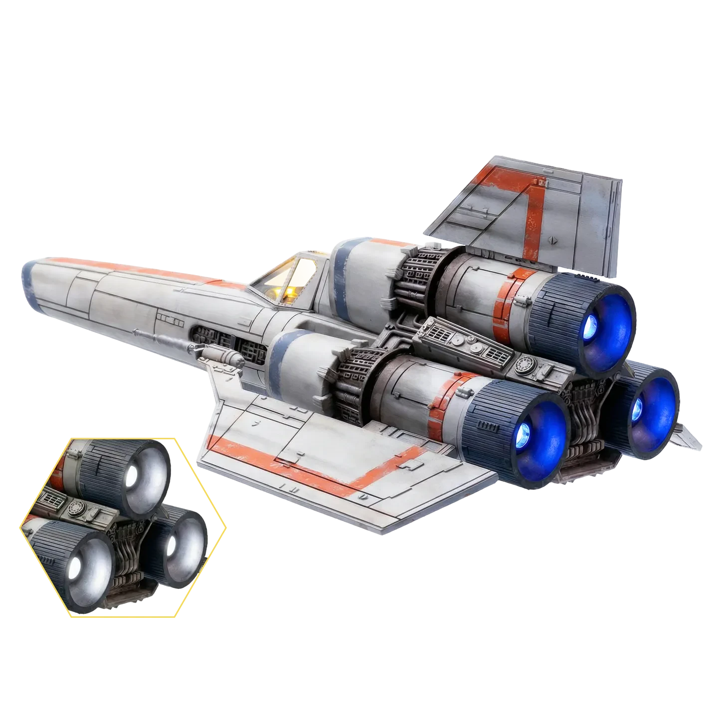 BATTLESTAR GALACTICA COLONIAL VIPER MKI ELECTRONIC VEHICLE + LIEUTENANT BOOMER FIGURE