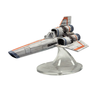 BATTLESTAR GALACTICA COLONIAL VIPER MKI ELECTRONIC VEHICLE + LIEUTENANT BOOMER FIGURE