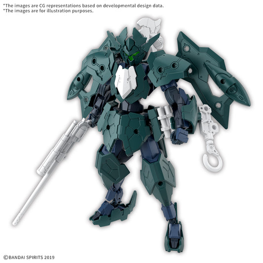 BANDAI 30MM EXM-A9P SPINATIO PIRATE TYPE 1/144 MODEL KIT 13 cm