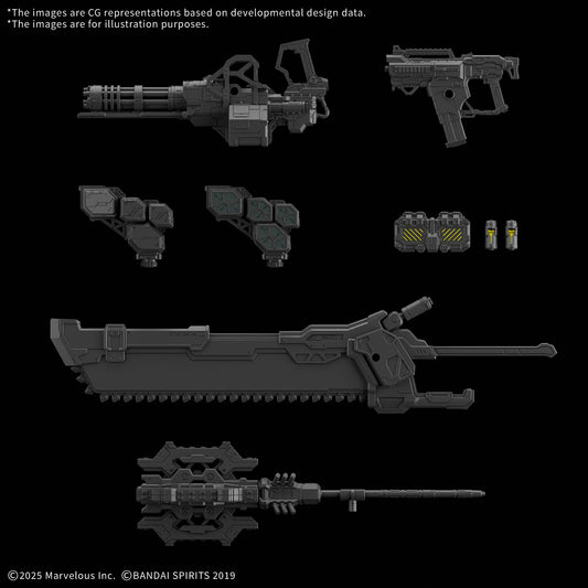 BANDAI 30MM OPTION PARTS SET DAEMON X MACHINA TS WEAPON SET 01 MODEL KIT N.A