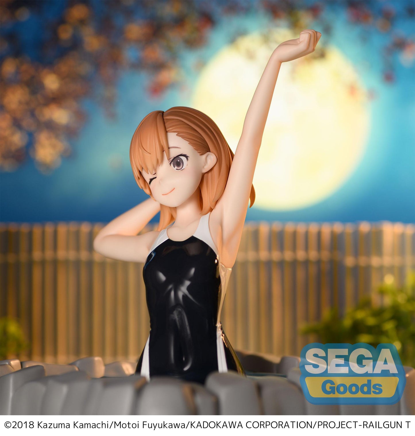 SEGA CERTAIN SCIENTIFIC RAILGUN MIKOTO MISAKA THERMAE UTOPIA FIGURA 14 cm