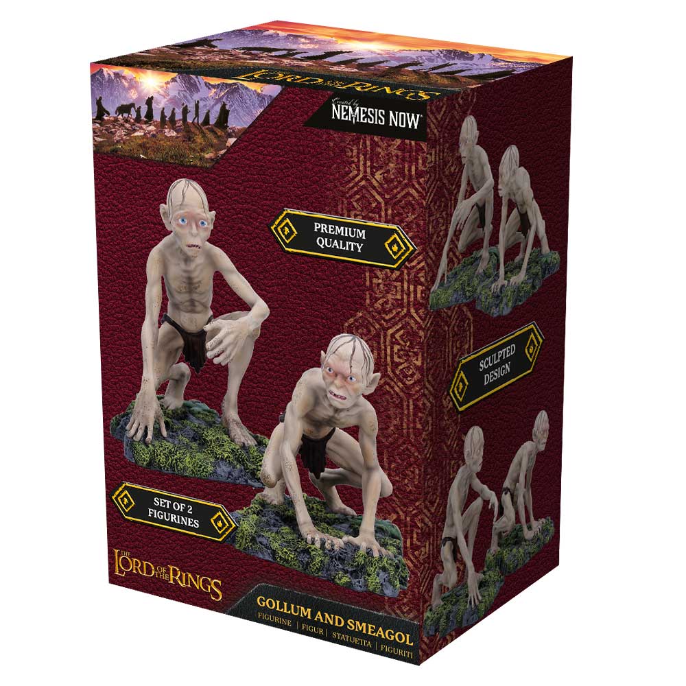 NEMESIS NOW LORD RINGS GOLLUM SMEAGOL (SET 2X) STATUA 13cm