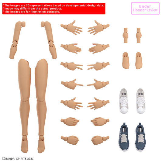 BANDAI 30MS OPTION BODY PARTS ARM PARTS & LEG PARTS S COLOR C MODEL KIT N.A.