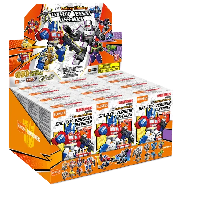 BLOKEES - TRANSFORMERS GALAXY SHINING DEFENDER VERSION 01 BLIND BOX (12) MODEL KIT 6cm