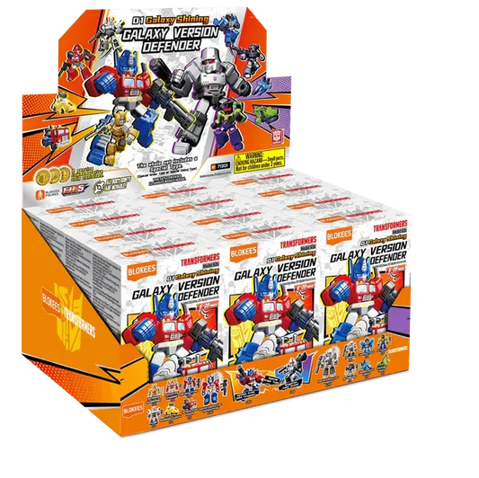 BLOKEES - TRANSFORMERS GALAXY SHINING DEFENDER VERSION 01 BLIND BOX (12) MODEL KIT 6cm