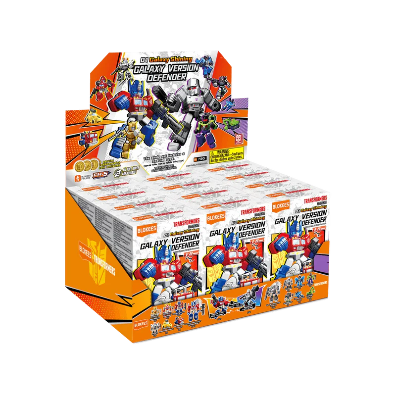 BLOKEES - TRANSFORMERS GALAXY SHINING DEFENDER VERSION 01 BLIND BOX (12) MODEL KIT 6cm