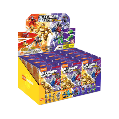BLOKEES - TRANSFORMERS OVERTHROW DEFENDER VERSION 02 BLIND BOX (12) MODEL KIT 6cm