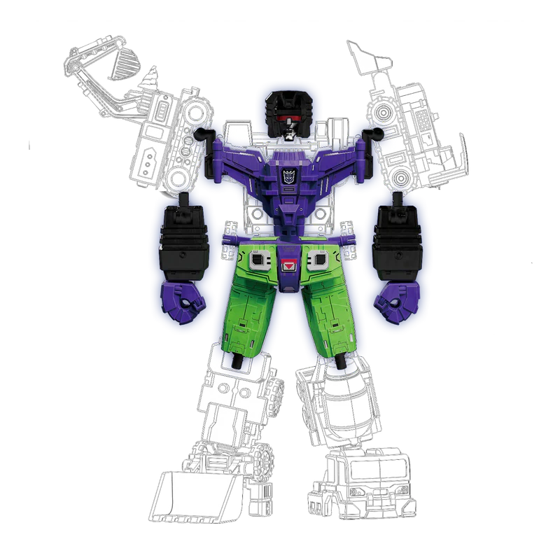 BLOKEES DEVASTATOR - TRANSFORMERS DEFENDER VERSION COMBINING ACCESSORY MODEL KIT /