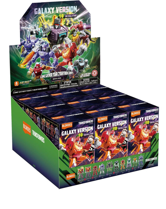 BLOKEES - TRANSFORMERS ONE SHALL STAND GALAXY VERSION 10 BLIND BOX SET (9) MODEL KIT 6 cm