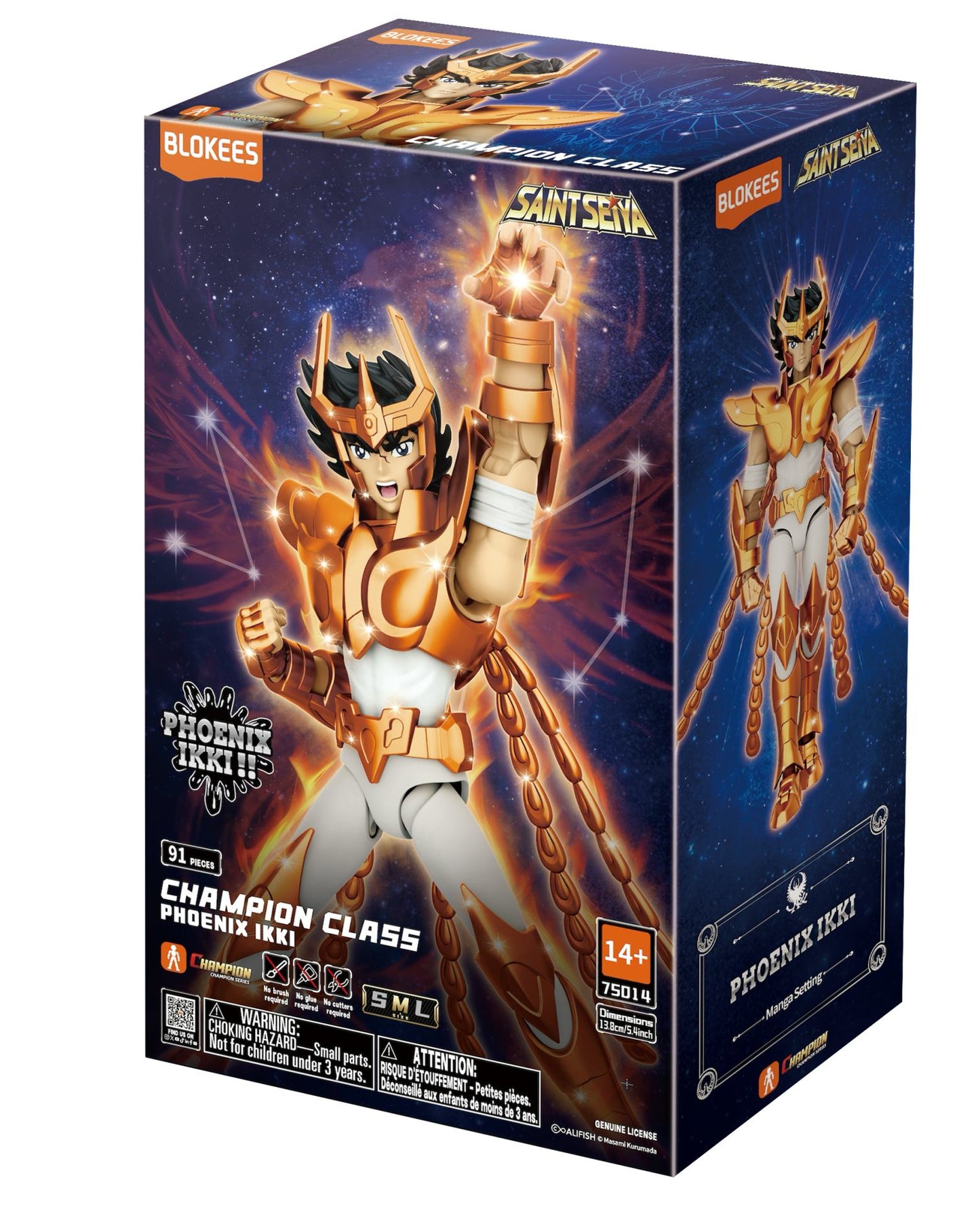 BLOKEES IKKI & PHOENIX - SAINT SEIYA CHAMPION CLASS 12 MODEL KIT 11 cm