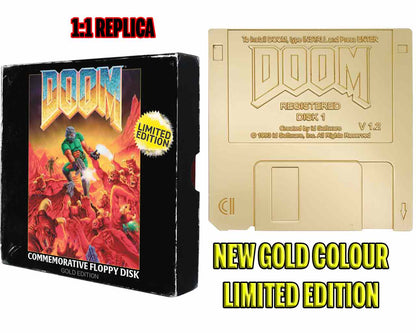 DOOM - FLOPPY DISK LIMITED EDITION REPLICA - GOLD