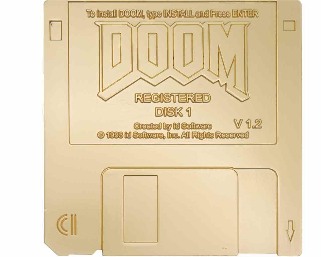 DOOM - FLOPPY DISK LIMITED EDITION REPLICA - GOLD